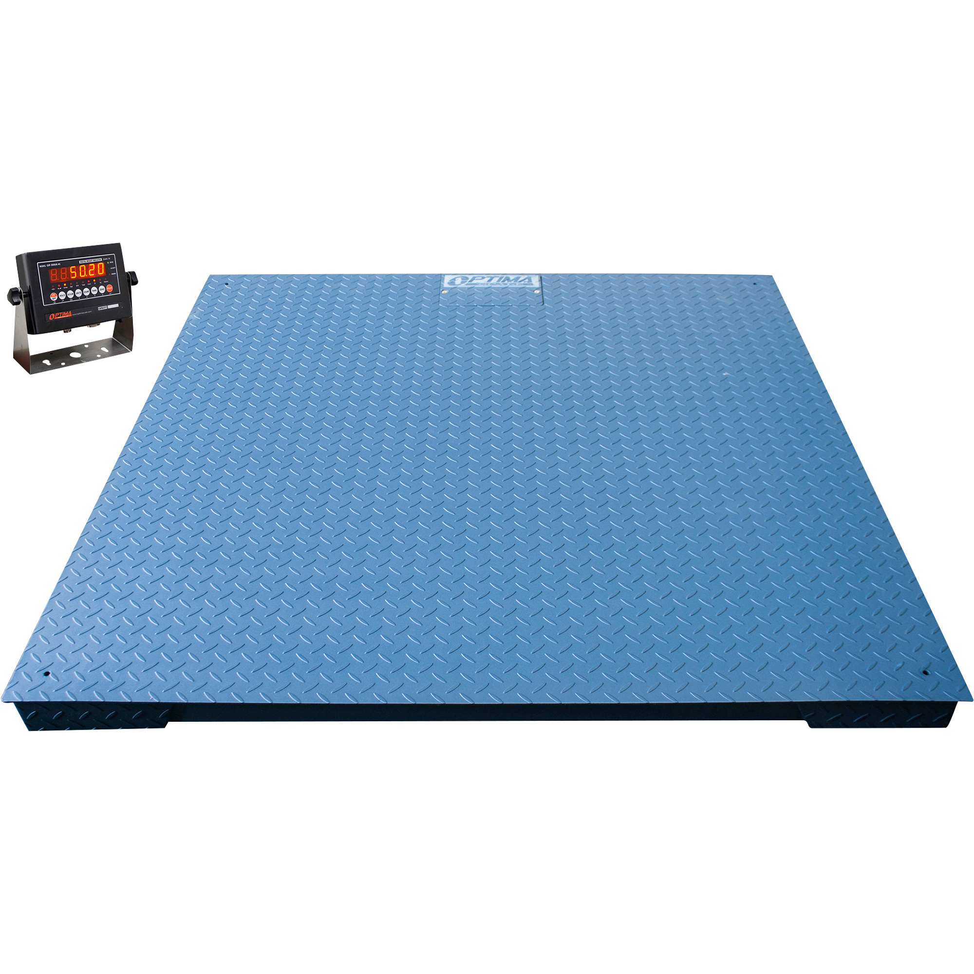 Optima Scale 24in. x 24in. Industrial Floor Scale, 5000-Lb. Weight Capacity, 1-lb. Display Increments, Model# OP-916-2X2-5K